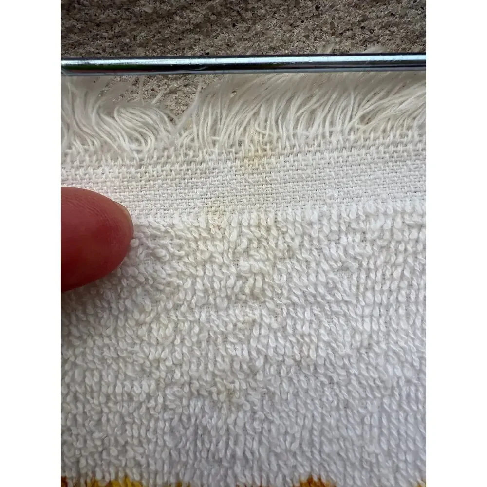 Vintage cannon yellow and gold rose hand towel